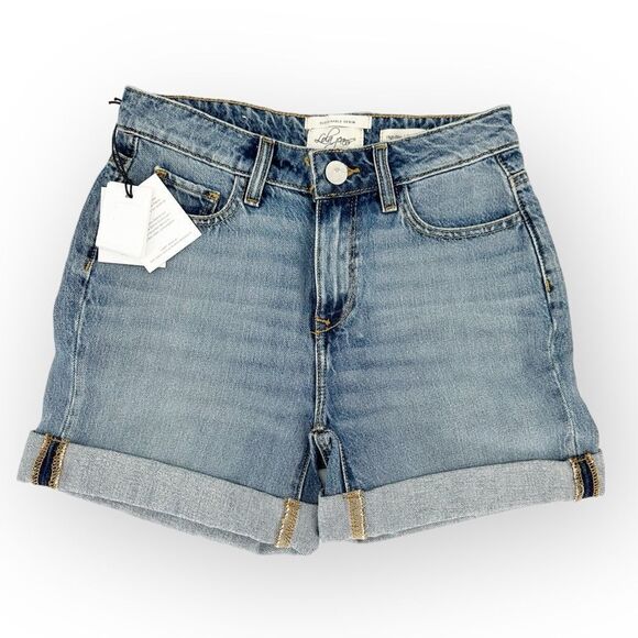 LOLA JEANS NWT Liana High-Rose Short in Stormy Sky Blue- size 25 - Picture 2 of 7